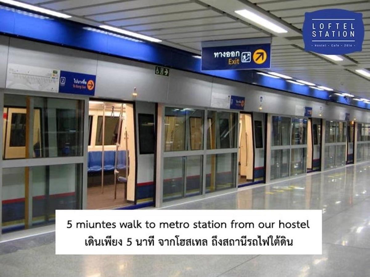 Loftel Station Hostel Bangkok Bagian luar foto